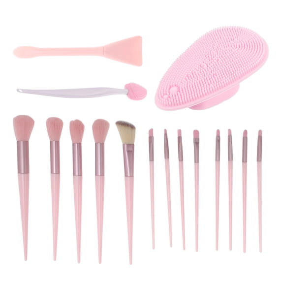 NOMADIC NOOK Durable Foundation Brush Set 10 Pcs Pink