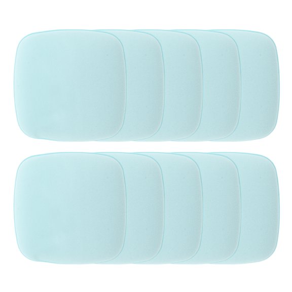 NOMADIC NOOK Durable Square Face Makeup Sponge Set 10Pcs Light Blue
