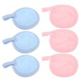 thumbnail image 1 of NOMADIC NOOK Facial Soft Flannel Pads Makeup Remover Pads 6 Pcs Blue Pink, 1 of 7