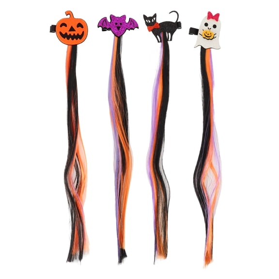NOMADIC NOOK Halloween Skeleton Hair Rope Multicolor 4 Pcs 16.54"