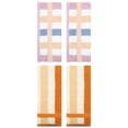 thumbnail image 1 of NOMADIC NOOK Hand Towels Set of 4 Striped Cotton Absorbent Soft Decorative Towel for Bathroom Brown Yellow/Blue Purple 13" x 29", 1 of 5