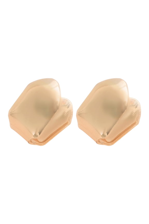 Hip Hop Style Fake Teeth Grills Set Rose Gold Tone 6 Pcs