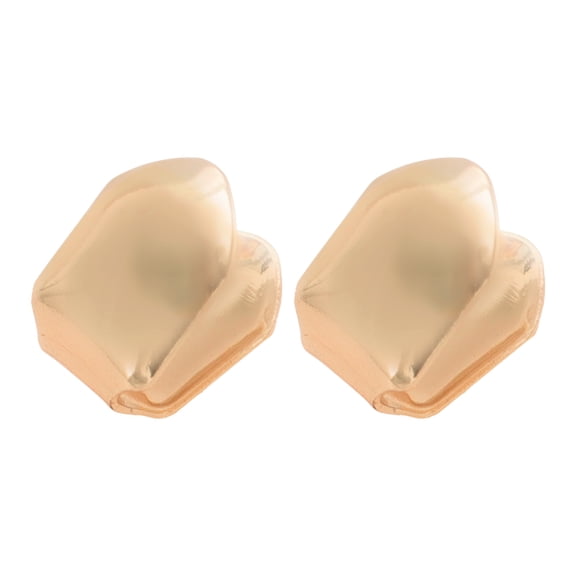 NOMADIC NOOK Hip Hop Style Fake Teeth Grills Set Rose Gold Tone 6 Pcs