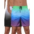 thumbnail image 1 of NOMADIC NOOK Men's Contrast Color Summer Beach Colorful Swimwear Shorts 2 Pack, 1 of 5