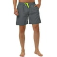 thumbnail image 1 of NOMADIC NOOK Men's Drawstring Surfing Mesh Lining Solid Swimwear Beach Board Shorts 2 Pack, 1 of 6