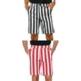 thumbnail image 1 of NOMADIC NOOK Men's Flat Front Summer Chino Striped Dress Shorts 2 Packs, 1 of 5