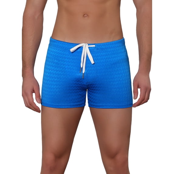 NOMADIC NOOK Men's Solid Color Drawstring Waist Summer Beach Pool Swim Trunks 2 Pack