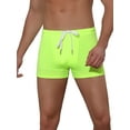 thumbnail image 1 of NOMADIC NOOK Men's Solid Color Drawstring Waist Summer Beach Pool Swim Trunks 2 Pack, 1 of 5
