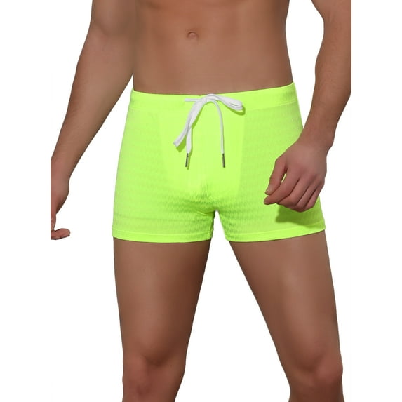 NOMADIC NOOK Men's Solid Color Drawstring Waist Summer Beach Pool Swim Trunks 2 Pack