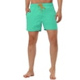 thumbnail image 1 of NOMADIC NOOK Men's Solid Color Lightweight Summer Surfing Beach Swim Shorts 2 Pack, 1 of 6