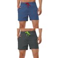 thumbnail image 1 of NOMADIC NOOK Men's Solid Color Summer Beach Pool Swimming Solid Swim Trunks 2 Pack, 1 of 6