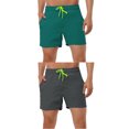 thumbnail image 1 of NOMADIC NOOK Men's Solid Color Summer Beach Pool Swimming Solid Swim Trunks 2 Pack, 1 of 6