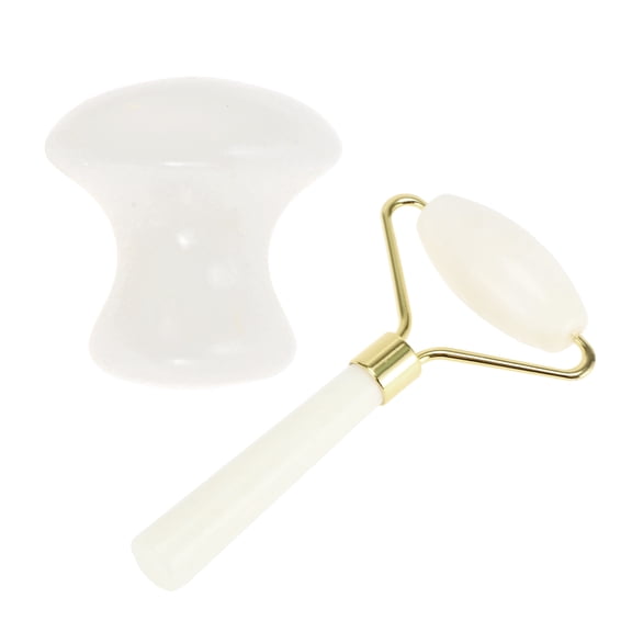 NOMADIC NOOK Portable Single-Head Facial Roller 2 Pcs White