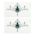 thumbnail image 1 of NOMADIC NOOK Realistic Collarbone Temporary Tatto 2 Pcs Blue, 1 of 5