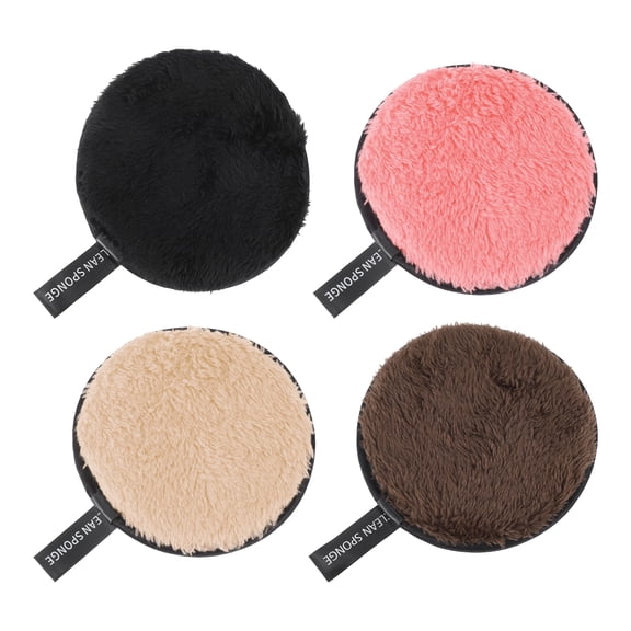 NOMADIC NOOK Round Facial Sponges Multicolor 4 Pcs 4.72"