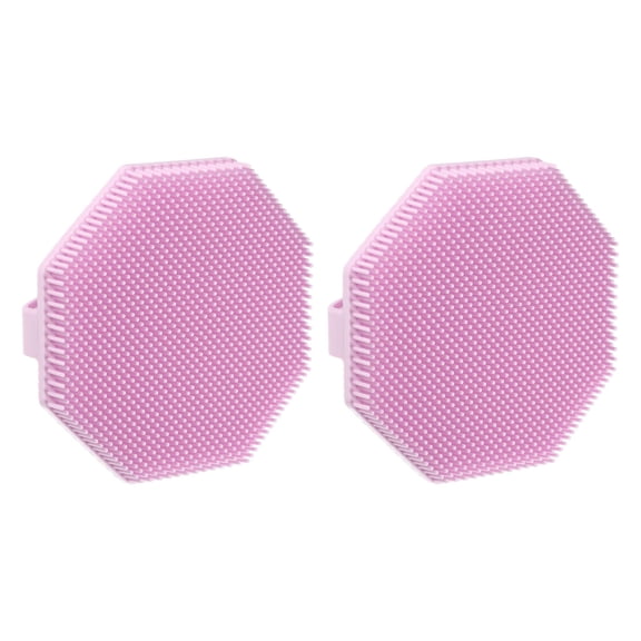 NOMADIC NOOK Shower Silicone Body Scrubber 2 Pcs Pink