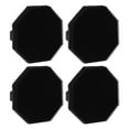 thumbnail image 1 of NOMADIC NOOK Shower Silicone Body Scrubber 4 Pcs Black, 1 of 7