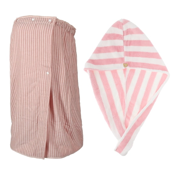 NOMADIC NOOK Soft Absorbent Bath Towel Set 2 Pcs Pink