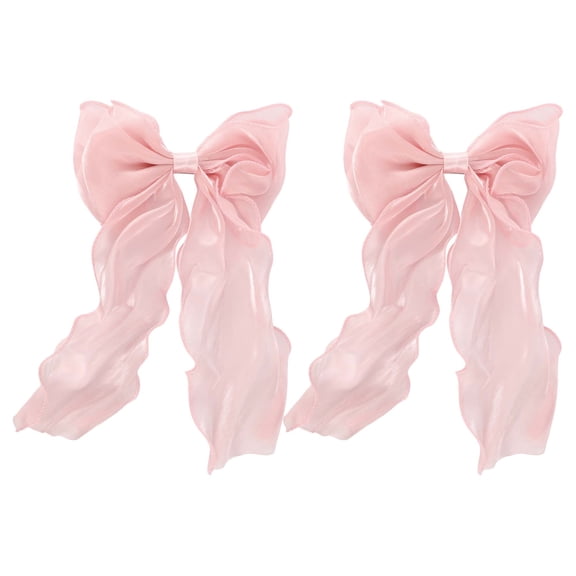 NOMADIC NOOK Women's Cute Bow Hair Pins 10.24"x6.69"x0.79" 2 Pcs Pink