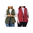 thumbnail image 1 of NOMADIC NOOK Women's Plus Size Cargo Pocket Drawstring Waist Vest Jacket, 1 of 6
