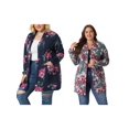thumbnail image 1 of NOMADIC NOOK Women's Plus Size Kimono Flower Knit Lightweight Open Front Sweaters Fall Cardigans, 1 of 5