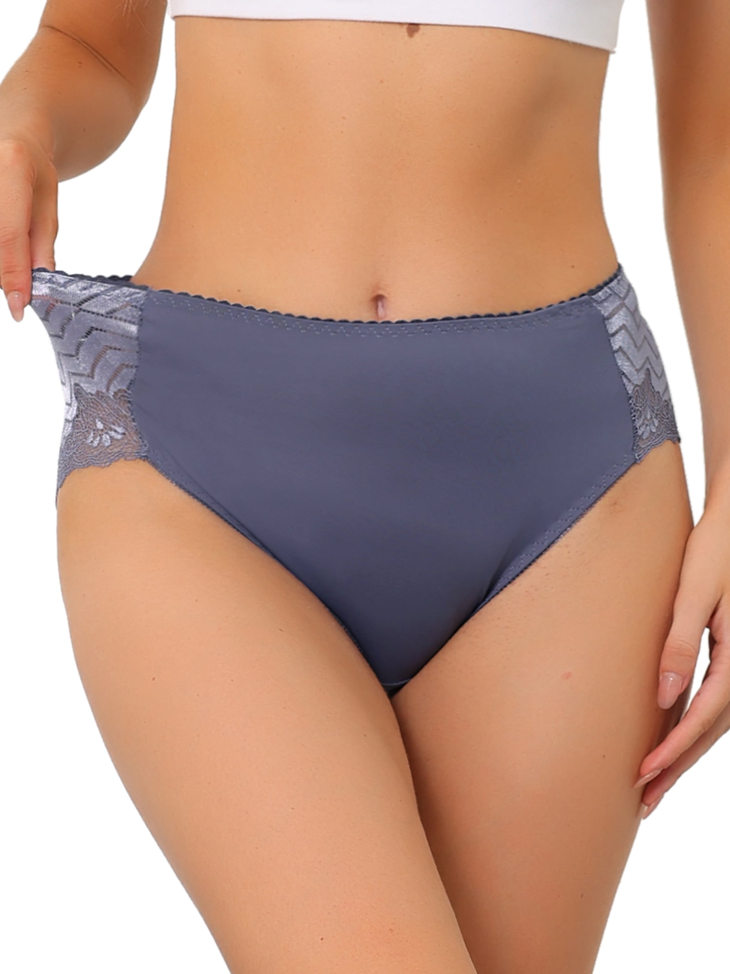 LYYTHAVON 7 Pack Women's Thongs – Lace, Stretchy Spandex Nylon Underwear With Cotton Crotch