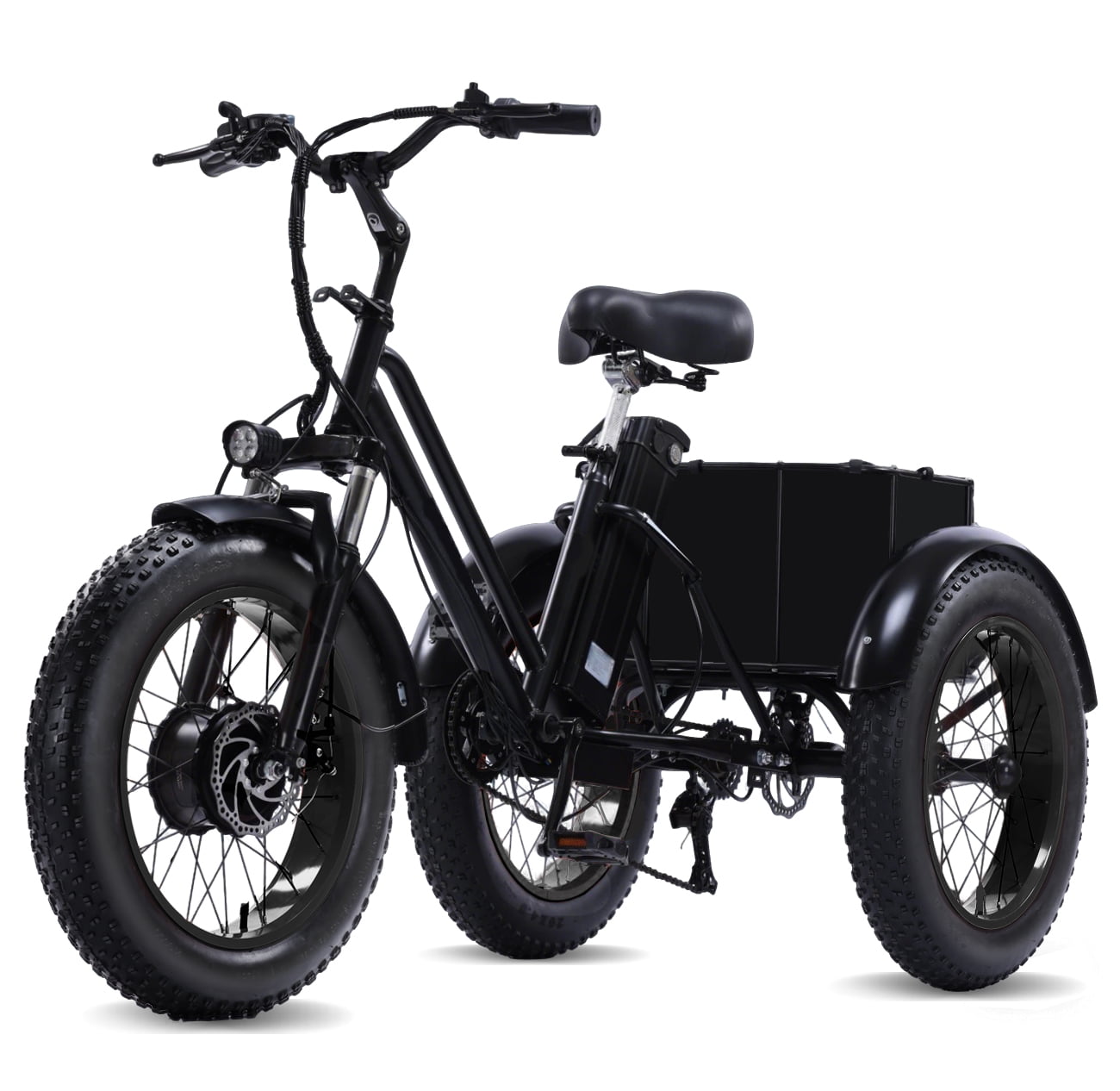 NOMIGO Electric Tricycle, 7 Speed 3 Wheel Electric Bicycle with