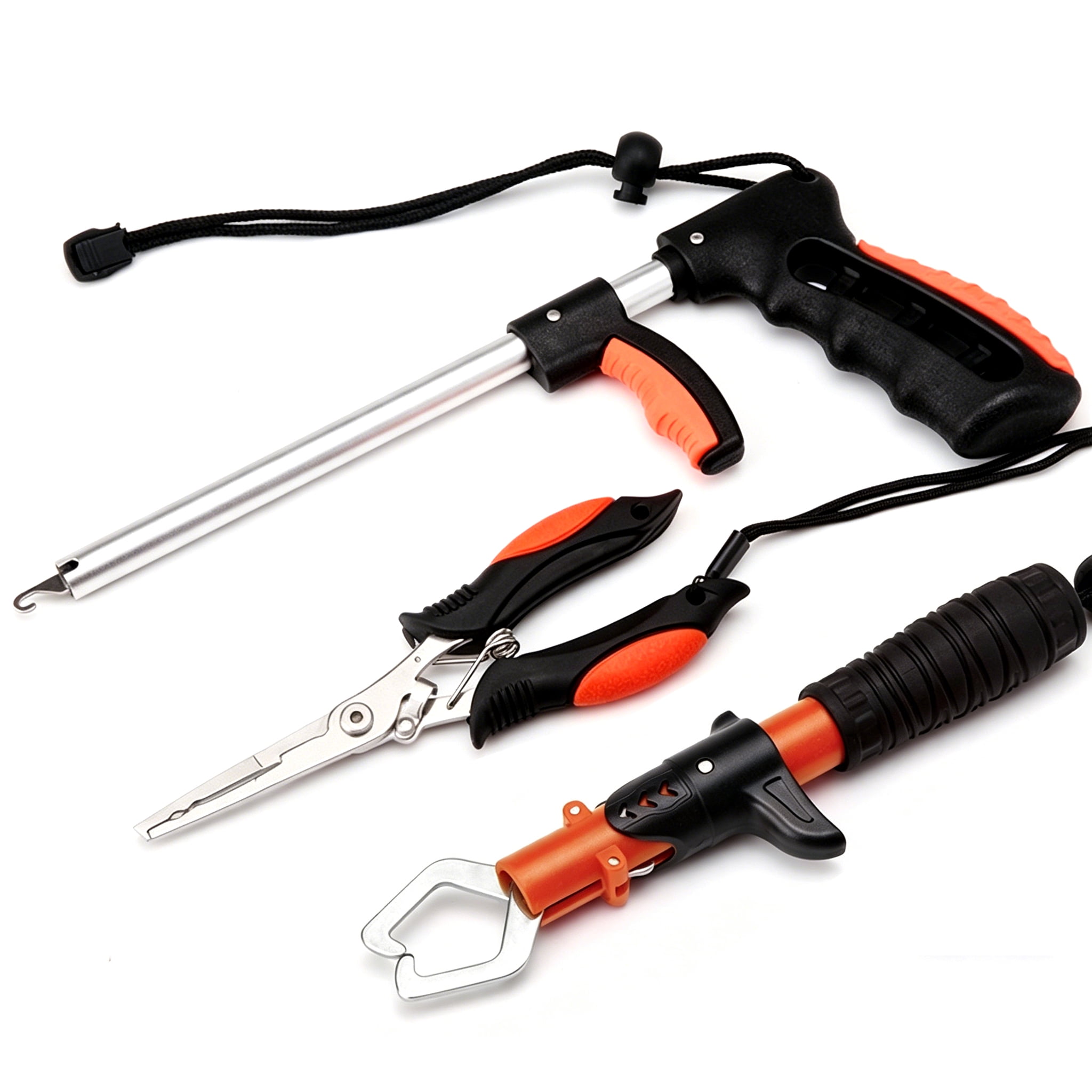 NOMILIFE Stainless Steel 3-in-1 Fishing Tool Kit with Fish Lip Gripper, Fishing Pliers, Hook Remover