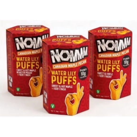 NOMMM Protein Water Lily Puff Snack - Canadian Hot Maple & Pecan