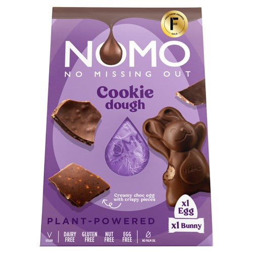 NOMO Cookie Dough Egg and Bunny 154g, British Import (Pack of 2)