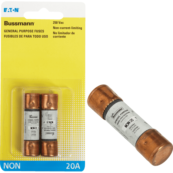 NON Cartridge Fuse - Pack of 2  Standard US Plumbing Rough-In, Drop-In Replacement