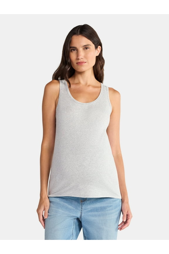 Women's Maternity Non Shirred Tank Top, Sizes S-XXL