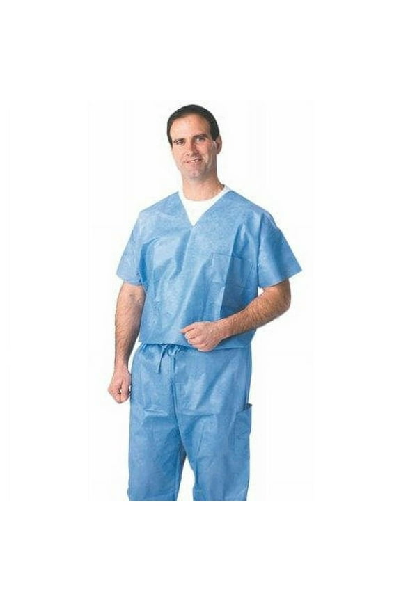 NON27203L - Disposable Scrub Pants,Blue,Large