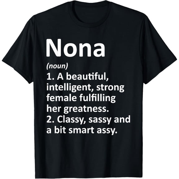 NONA Definition Personalized Name Funny T-Shirt100% pure cotton