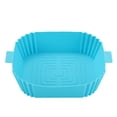 thumbnail image 1 of For Air Fryer Baking Basket Soft Tray Accessories Cooking Reusable Silicone Pot, 1 of 5