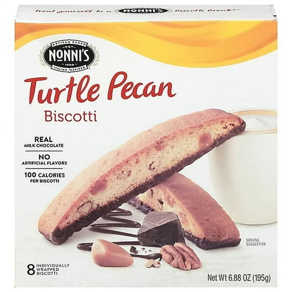 NONNIS BISCOTTI TURTLE PCN 6.88 OZ - Pack of 6
