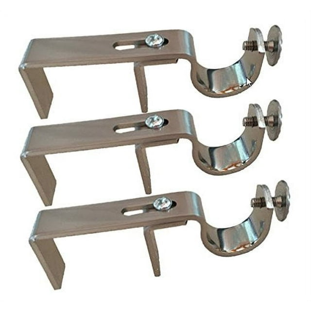 NONO Bracket Set of 3 Outside Mounted Blinds Curtain Rod Bracket