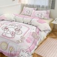 thumbnail image 1 of NONOMOCHI Bedding Set Anime Three-piece for Boys Girls Teens Twin, 1 of 7
