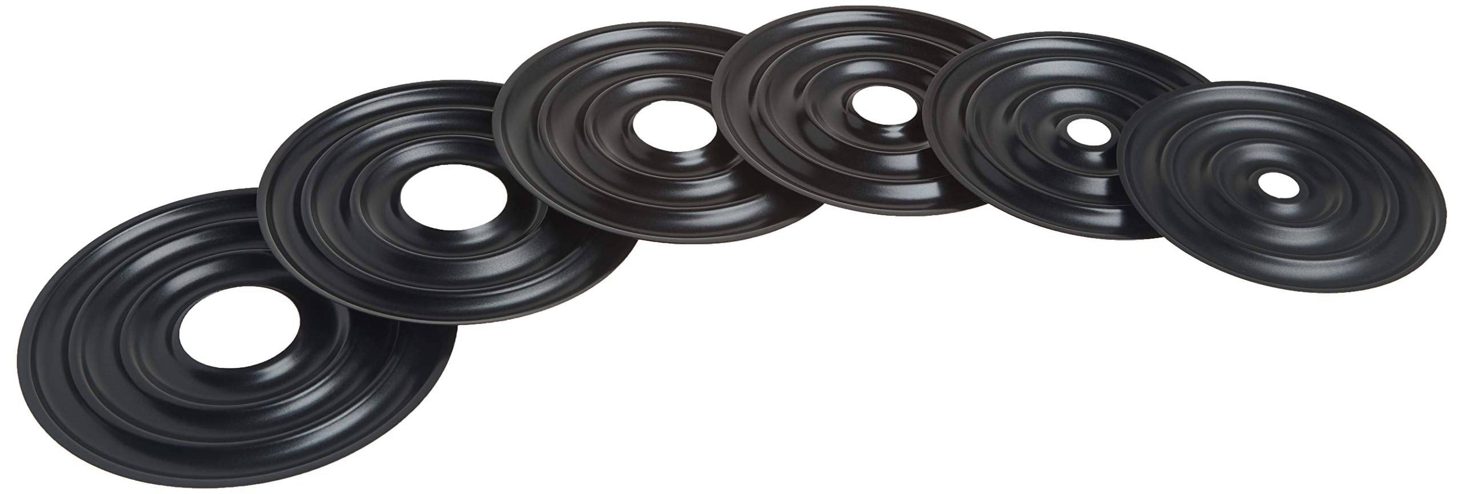 Norpro Kransekake 825 Nonstick Steel Cake Turntables, Heavy-duty Construction (6 Count)