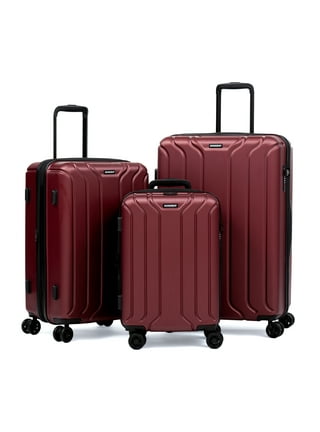 Nonstop New York 3 Piece Set (20 24 28) 4-Wheel Luggage Set + 2 Packing Cubes Black