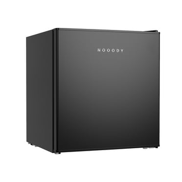 NOOODY 1.7 Cubic Feet Freestanding Mini Fridge Compact refrigerator black
