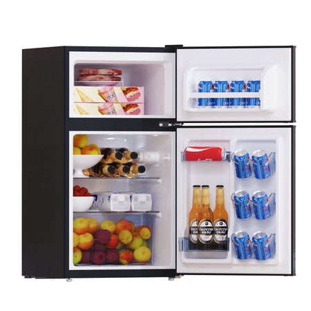 NOOODY One-Touch Defrosting Refrigerators with Handle, Black, 44.1 lb