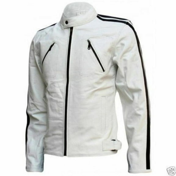 NOORA BIKER mens leather jacket custom made jacket Motorcycle jacket Leather jacket with chains Handmade Bespoke Rough leather jacket BS13