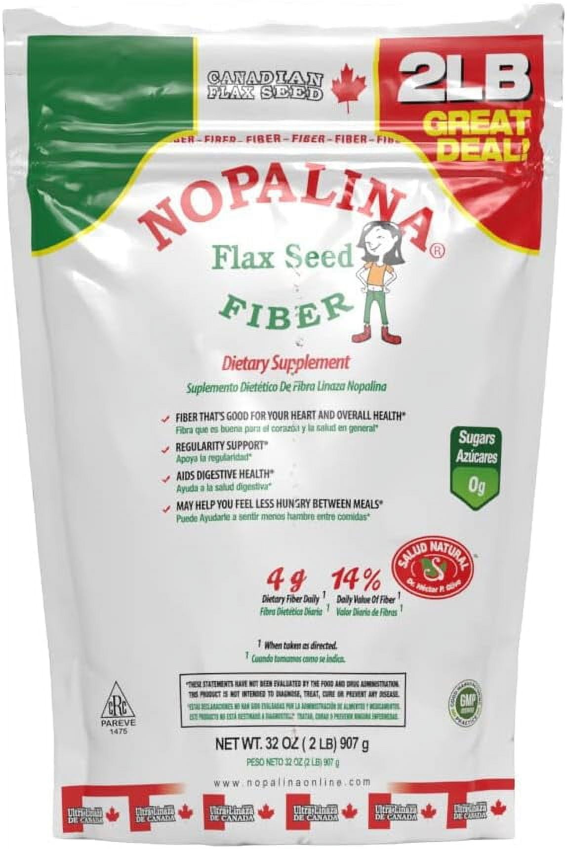 NOPALINA Flax Seed Plus Fiber 2LB BAGB