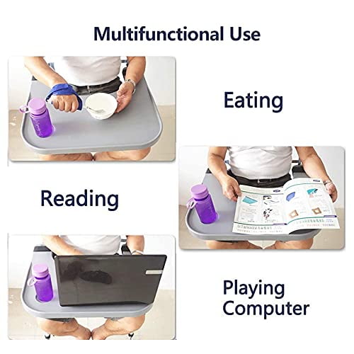 NOPTEG ABS Removable Wheelchair Tray Table w/2 Cup Holders Disabled