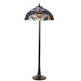 thumbnail image 1 of NORA Tiffany Style Victorian 2 Light Floor Lamp 18" Shade, 1 of 2