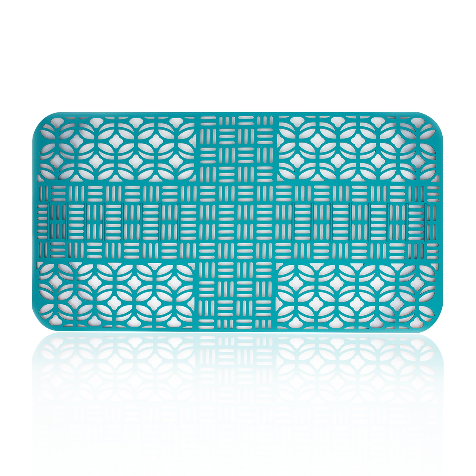 NORBOE Green Silicone Sink Protector for Kitchen Sink Mat Grid