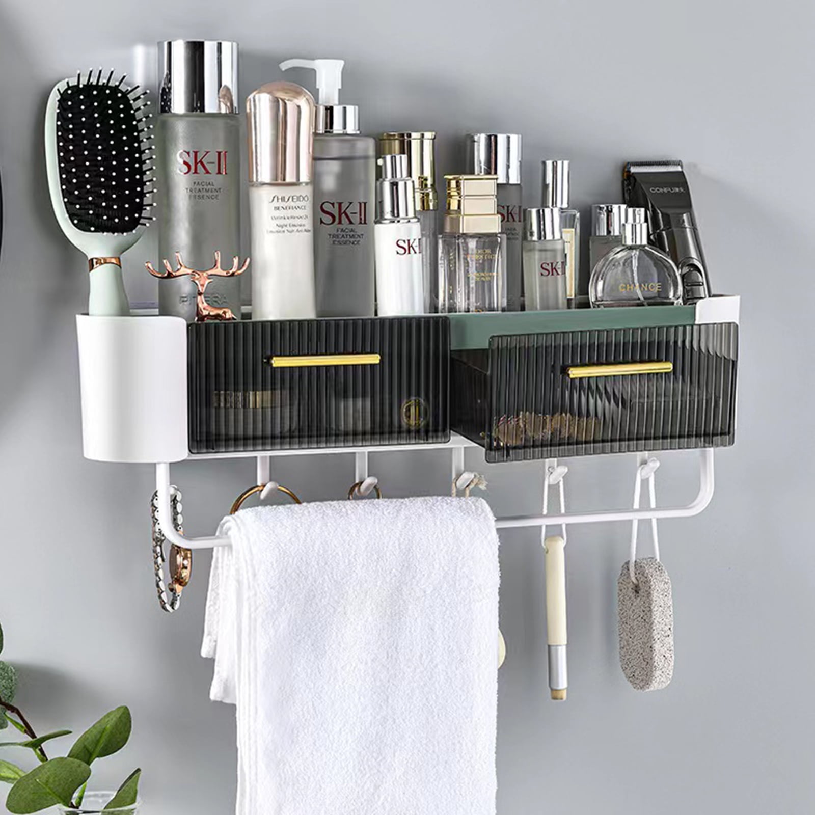 NORBOE Shower Caddy, Shower Shelves, Adhesive Shower Organizer No ...
