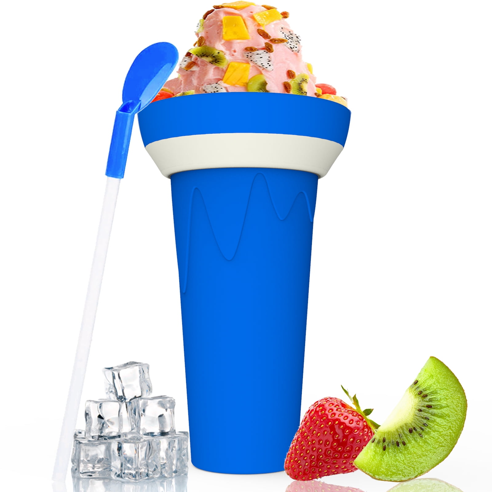 KTEBO, Kitchen, Ktebo Frozen Magic Slushy Cup Smoothie Cups With Lids And  Straws Slushie Maker