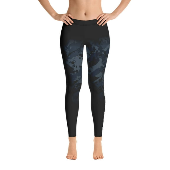 NOREAST'R Dark Camo Performance Outdoor Legging with UV Sun Protection, Yoga Pants, Tummy Control
